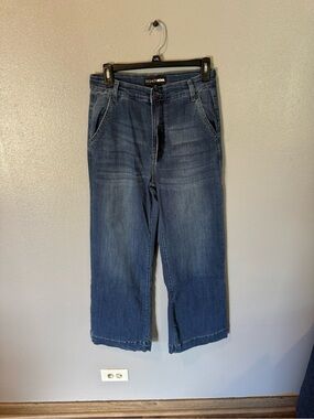 Fashion Nova Women's Medium Blue Relaxed Straight Jeans